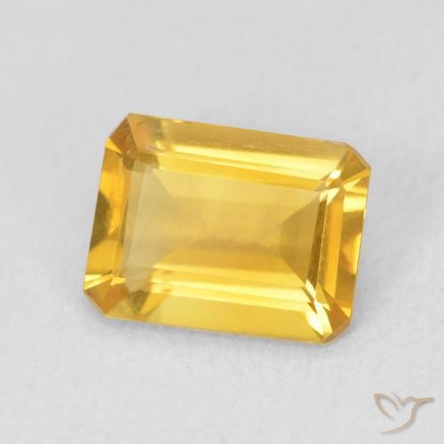 9,17 ctw natürlicher Helles Gold Citrin, Oktagonschliff, VS