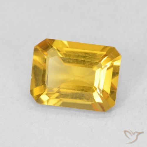 9,17 ctw natürlicher Mittleres Gold Citrin, Oktagonschliff, VVS-VS