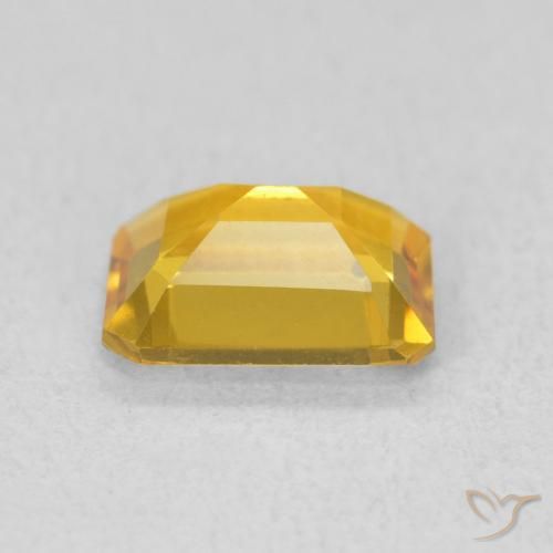 9,17 ctw natürlicher Mittleres Gold Citrin, Oktagonschliff, VVS-VS