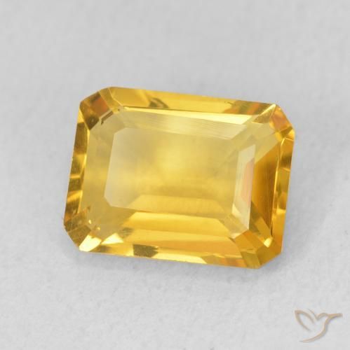 9,17 ctw natürlicher Helles Gold Citrin, Oktagonschliff, VS
