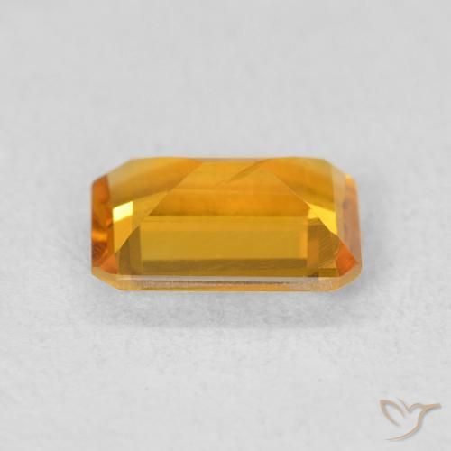 9,17 ctw natürlicher Orange-Gold Citrin, Oktagonschliff, VS