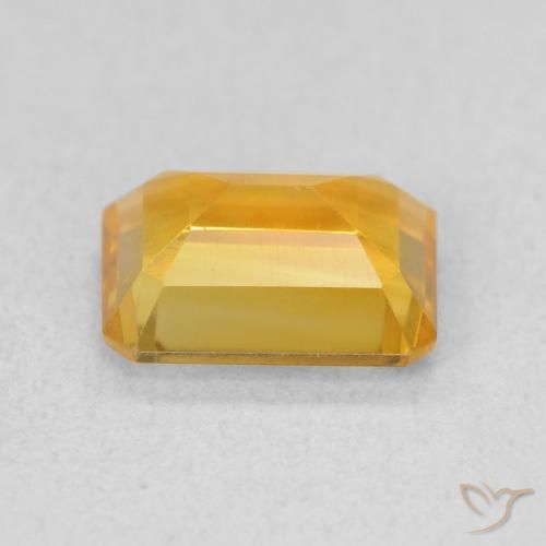 9,17 ctw natürlicher Mittel Orange-Gold Citrin, Oktagonschliff, VS