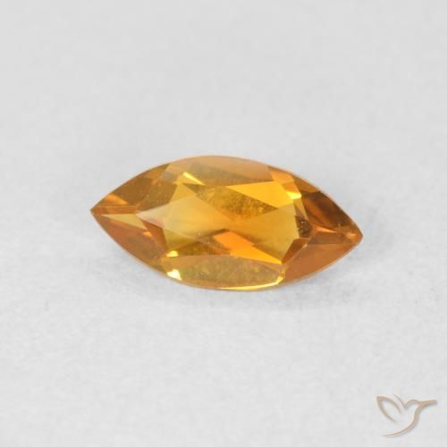 9,17 ctw natürlicher Mittelorange Citrin, Marquise, VVS-VS