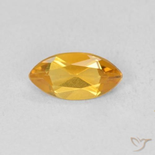 0.46ct Natürlicher Dunkelgolden Citrin, Marquise, VVS-VS, Photo A