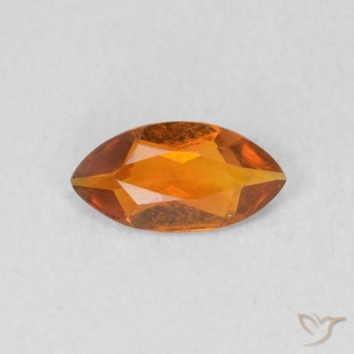0.43ct Natürlicher Mittelorange Citrin, Marquise, VVS-VS