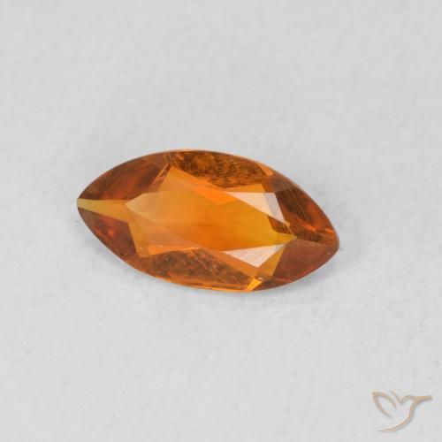 9,17 ctw natürlicher Mittelorange Citrin, Marquise, VVS-VS