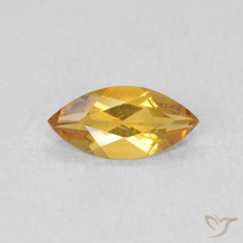 0.46ct Natürlicher Dunkelgolden Citrin, Marquise, VVS-VS