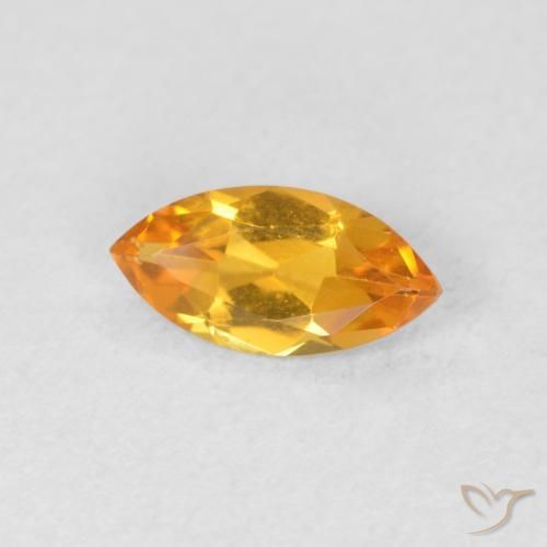 9,17 ctw natürlicher Tiefes Orange-Gold Citrin, Marquise, VVS-VS
