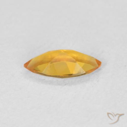 9,17 ctw natürlicher Tiefes Orange-Gold Citrin, Marquise, VVS-VS