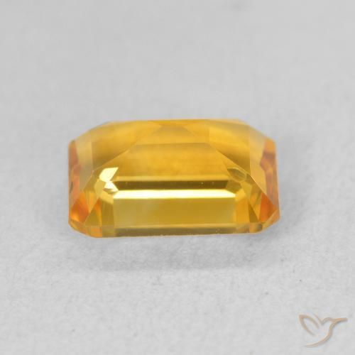 9,17 ctw natürlicher gold-orange Citrin, Oktagonschliff, VVS