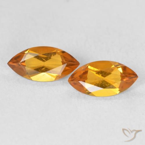 0.89ctw Natürlicher Golden Citrin, Marquise, VS
