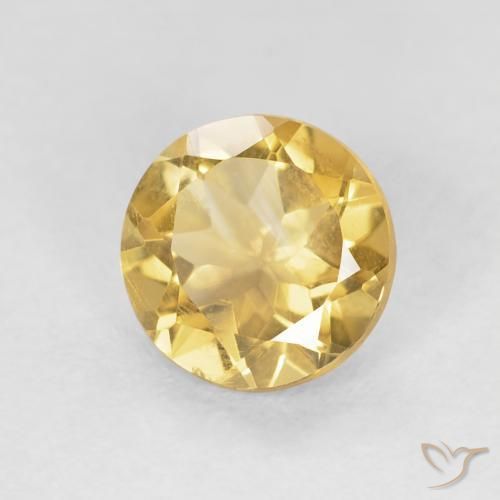 9,17 ctw natürlicher Mittleres Gold Citrin, Runden, VS