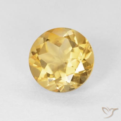 9,17 ctw natürlicher Mittleres Gold Citrin, Runden, VS