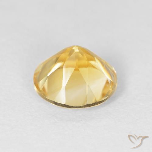 9,17 ctw natürlicher Mittleres Gold Citrin, Runden, VVS-VS