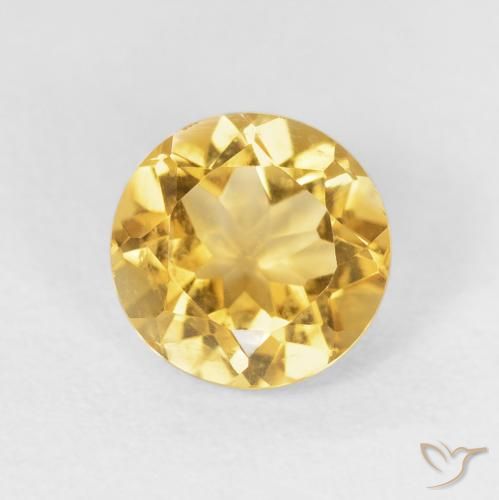 1.86ct Natürlicher Mittleres Gold Citrin, Runden, VVS-VS