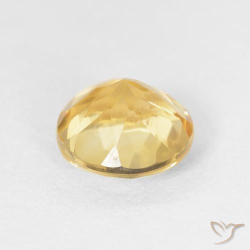 9,17 ctw natürlicher Mittleres Gold Citrin, Runden, VVS-VS