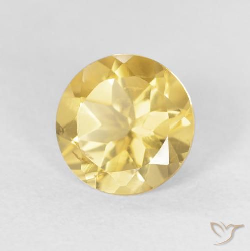 9,17 ctw natürlicher gold-orange Citrin, Runden, VVS-VS