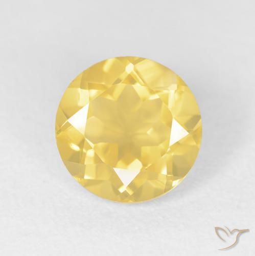 1.88ct Natürlicher Mittelgold Citrin, Runden, VVS-VS