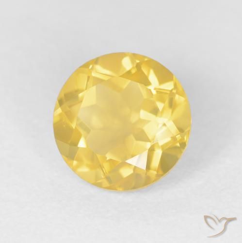9,17 ctw natürlicher Mittelgold Citrin, Runden, VVS-VS
