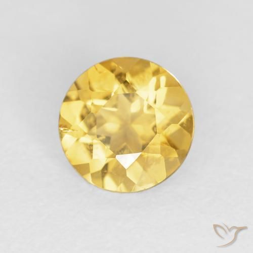 9,17 ctw natürlicher Mittelgold Citrin, Runden, VVS-VS