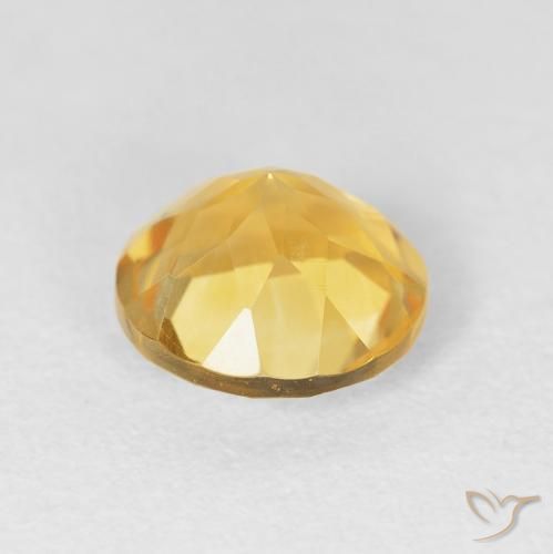 9,17 ctw natürlicher Mittleres Gold Citrin, Runden, VVS-VS