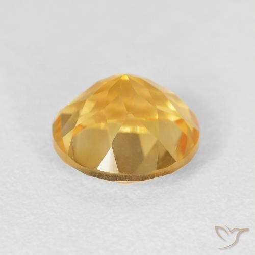 9,17 ctw natürlicher Mittleres Gold Citrin, Runden, VVS