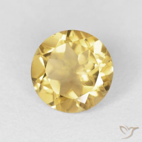 9,17 ctw natürlicher gold-orange Citrin, Runden, VVS