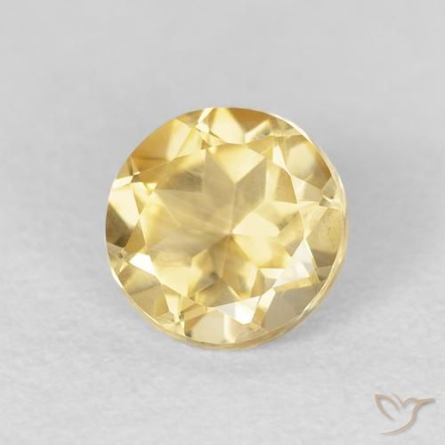 9,17 ctw natürlicher Golden Citrin, Runden, VVS