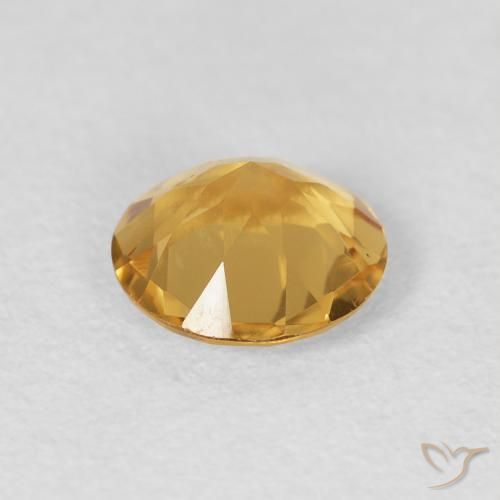 9,17 ctw natürlicher Helles Gold Citrin, Runden, VVS