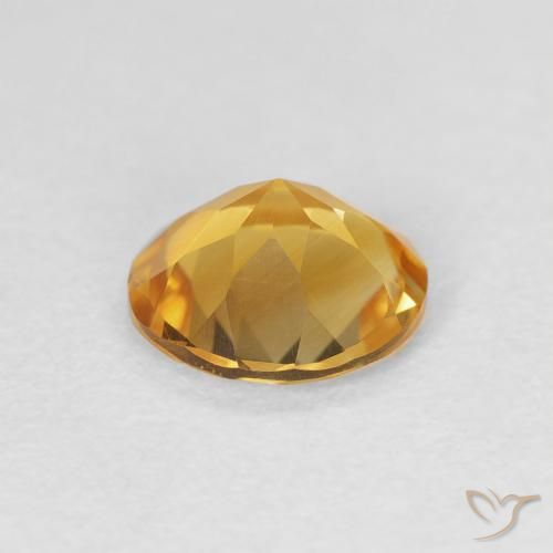 9,17 ctw natürlicher Mittleres Gold Citrin, Runden, VVS-VS