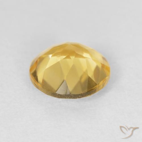 9,17 ctw natürlicher Mittleres Gold Citrin, Runden, VVS-VS