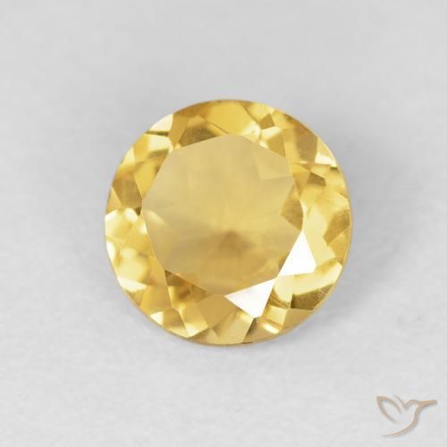 9,17 ctw natürlicher Mittelgold Citrin, Runden, VVS-VS