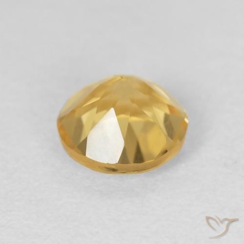 9,17 ctw natürlicher Hell Gold Citrin, Runden, VVS-VS