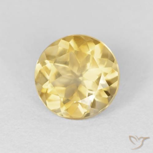9,17 ctw natürlicher gold-orange Citrin, Runden, VVS