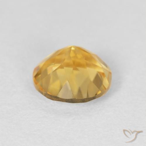 9,17 ctw natürlicher Mittleres Gold Citrin, Runden, VVS