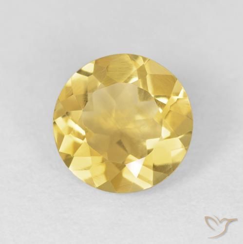 9,17 ctw natürlicher gold-orange Citrin, Runden, VVS