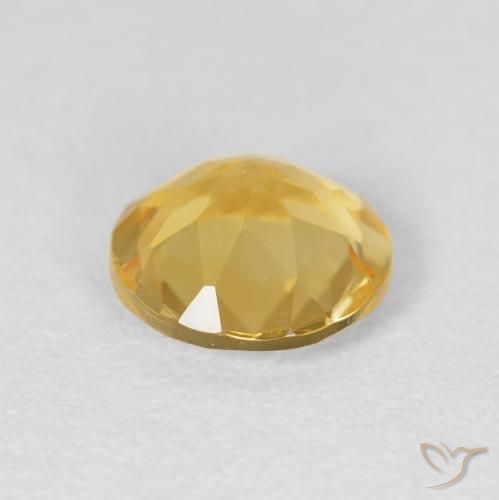 9,17 ctw natürlicher gold-orange Citrin, Runden, VVS