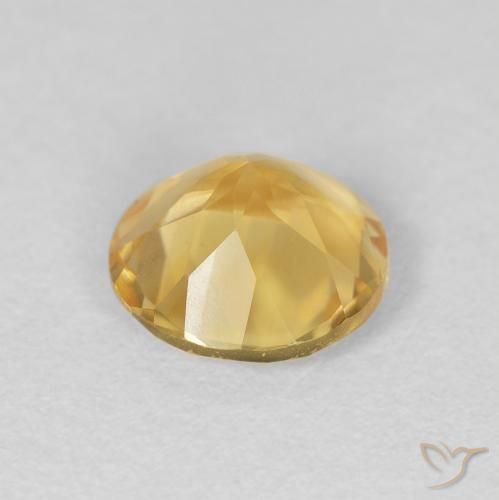 9,17 ctw natürlicher Mittleres Gold Citrin, Runden, VVS