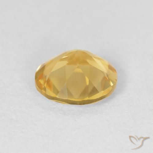 9,17 ctw natürlicher Mittleres Gold Citrin, Runden, VVS