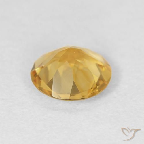 9,17 ctw natürlicher Mittleres Gold Citrin, Runden, VVS