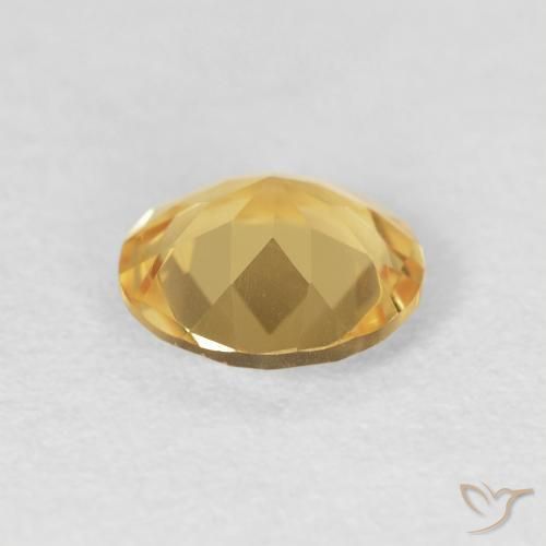 9,17 ctw natürlicher Mittleres Gold Citrin, Runden, VVS