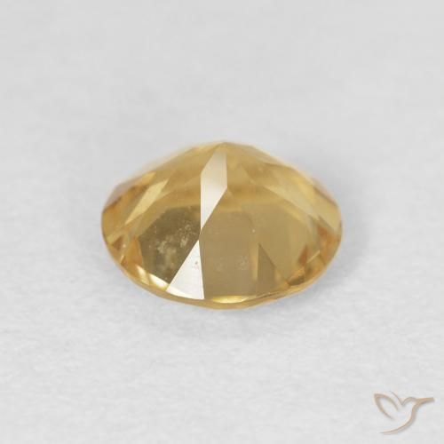 9,17 ctw natürlicher Mittleres Gold Citrin, Runden, VVS