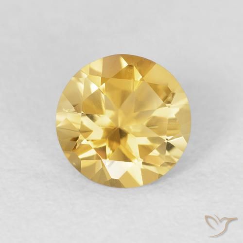 1.03ct Natürlicher Golden Citrin, Runden, VVS