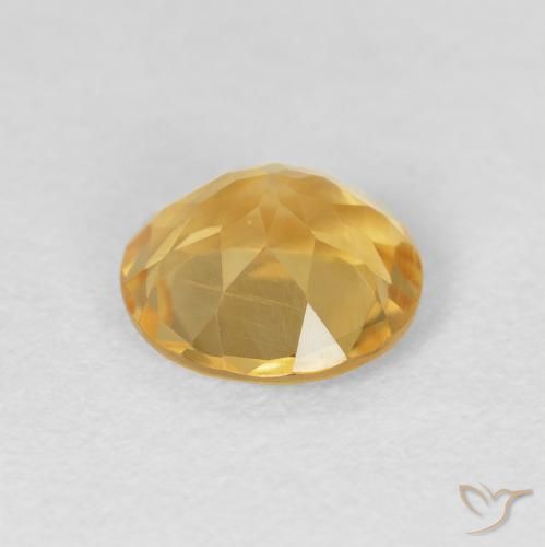 9,17 ctw natürlicher Tiefes Gold Citrin, Runden, VVS-VS
