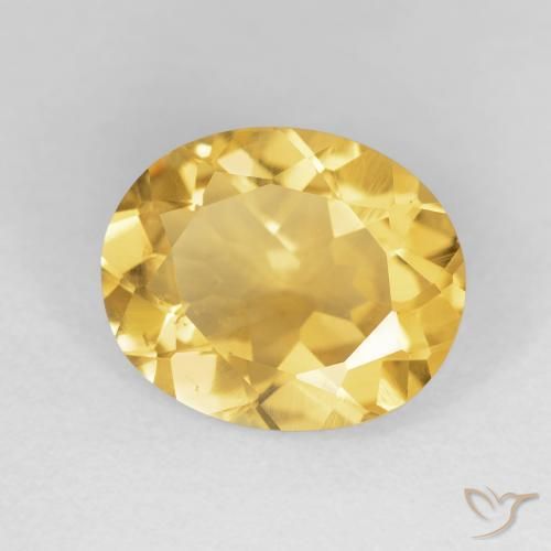 9,17 ctw natürlicher Helles Gold Citrin, Oval, VVS-VS