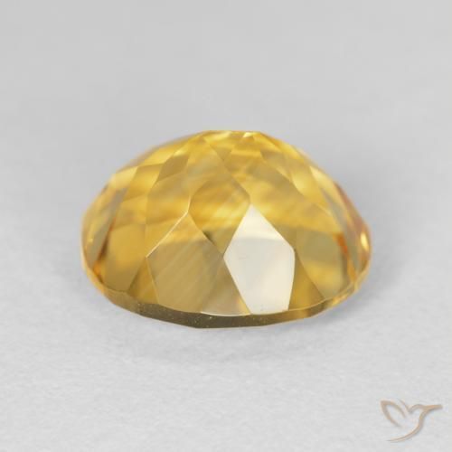 9,17 ctw natürlicher Tiefes Gold Citrin, Oval, VVS-VS