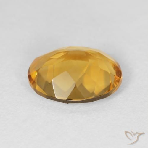9,17 ctw natürlicher Golden Citrin, Oval, VVS-VS