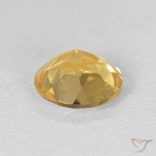 9,17 ctw natürlicher Mittleres Gold Citrin, Runden, VVS-VS