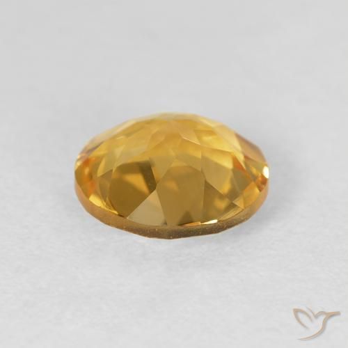 9,17 ctw natürlicher gold-orange Citrin, Runden, VVS