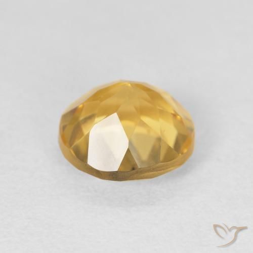 9,17 ctw natürlicher Mittleres Gold Citrin, Runden, VVS